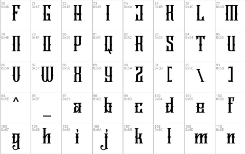 Jailetter font