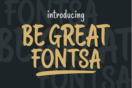 Be Great Fontsa