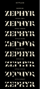 Zephyr font