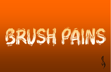 Brush Pains font