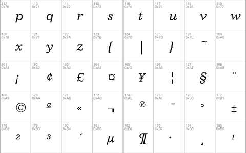 ImpressumEF LightItalic