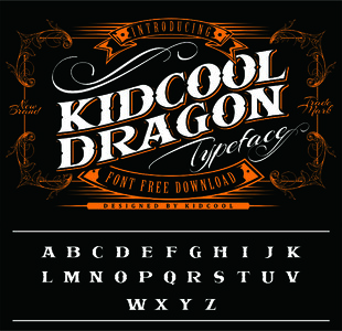 KIDCOOL DRAGON font
