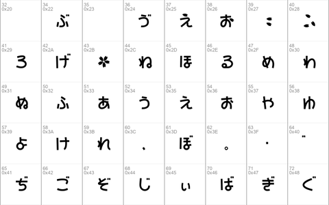 SAKURA Hiragana Regular