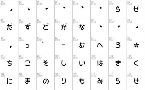 SAKURA Hiragana Regular