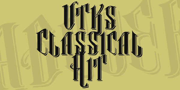 Vtks Classical Hit font