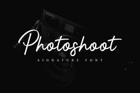 Photoshoot font