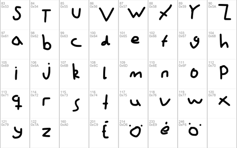 Mouse Writing font