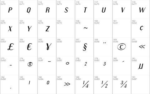 Engebrechtre Expanded Italic