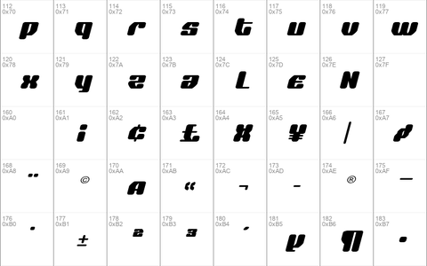 Quasar Pacer Expanded Italic