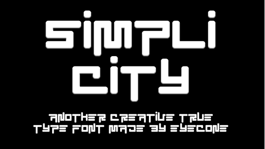 EC SimpliCity font