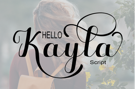 Hello Kayla font