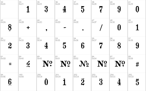 CrashNumberingSerif Regular