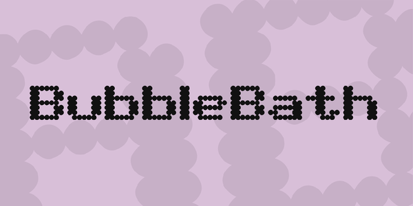 BubbleBath font