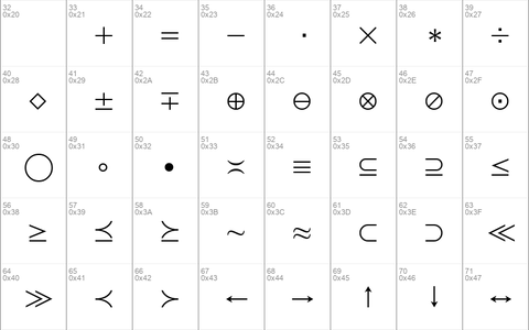 Math Symbol Regular