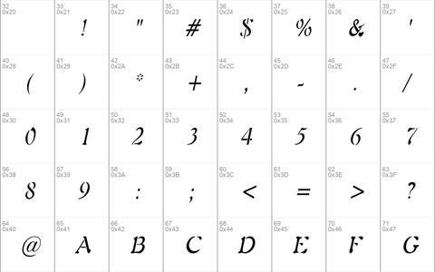 Freedom 9-Condensed Italic