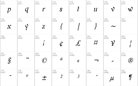 Freedom 9-Condensed Italic