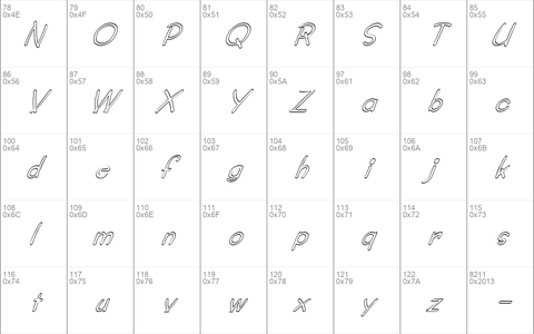 FZ JAZZY 34 HOLLOW ITALIC