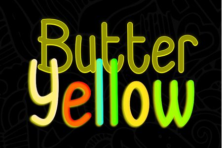 Butter Yellow font