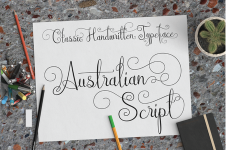 Australian Script font