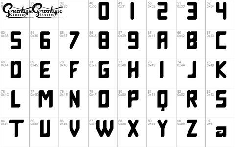 Greentrik fonice font