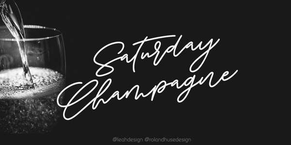 Saturday Champagne Demo font