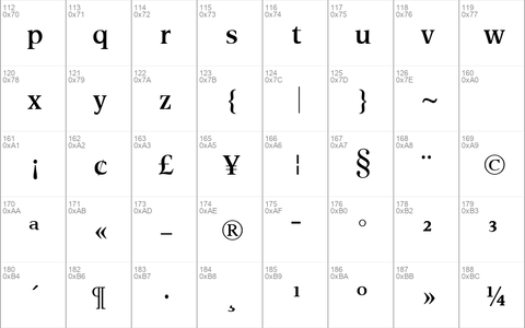 Esperanto SemiBold Regular