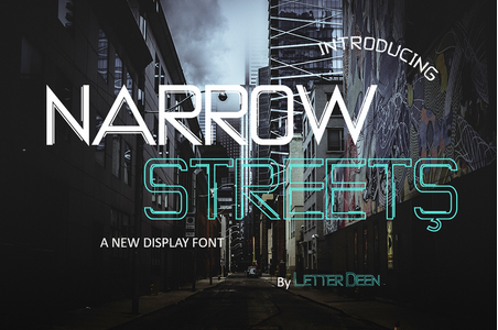 NARROW STREETS font