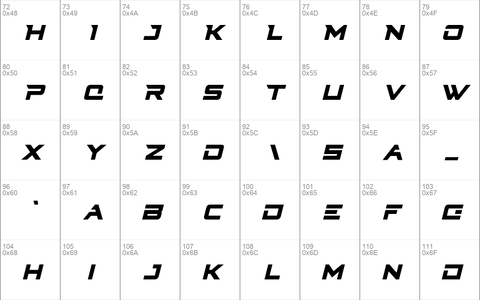 Cyberdyne Condensed Italic