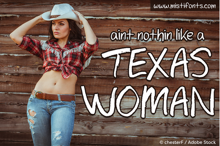 Texas Woman Demo font