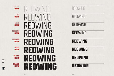 Redwing font