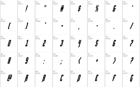 Hawkmoon Condensed Italic