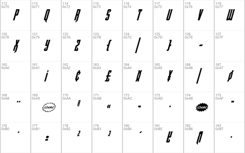 Hawkmoon Condensed Italic