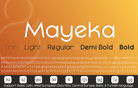 Mayeka Bold Demo font