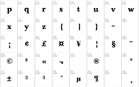 Baskerville-Bold Regular