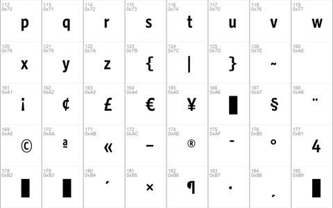 WhitneyCondensed Semibold