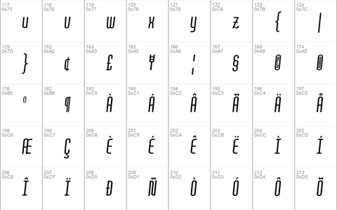 Quota Regular Italic Cond.