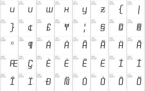 Quota Regular Italic Ext.