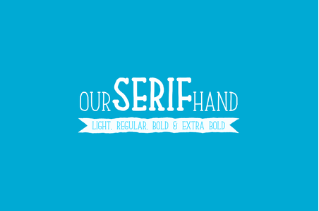 Our Serif Hand font