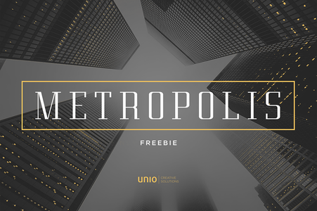 Metropolis Demo font