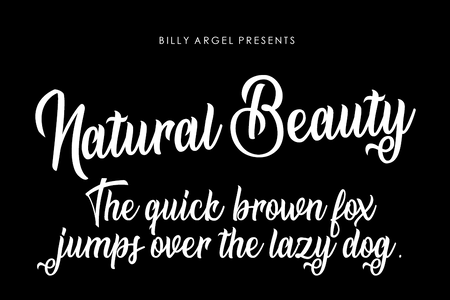 Natural Beauty Personal Use font