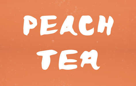 Peach Tea font