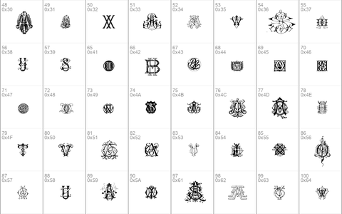 Intellecta Monograms Random Samples Nine