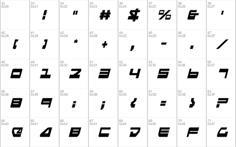 Searider Falcon Condensed Italic