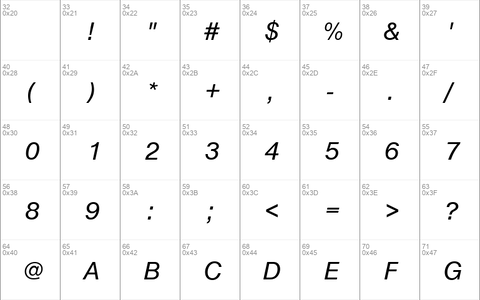 NimbusSanD Italic