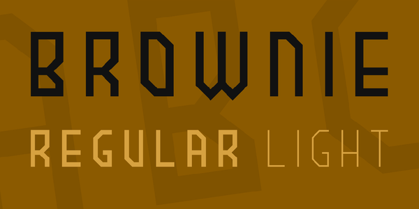 BROWNIEregular font