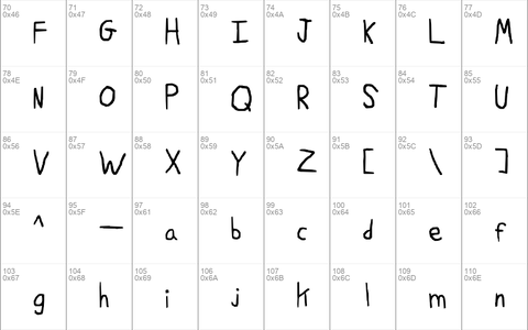 Ruji's Handwriting Font