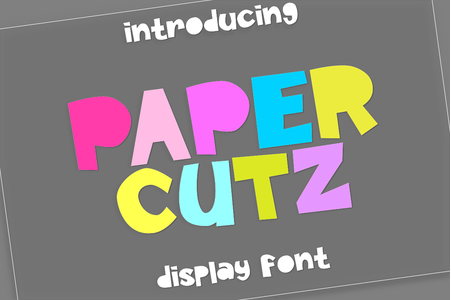 Paper Cutz font