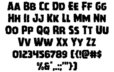 Howlin' Mad Staggered font