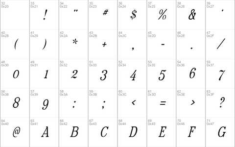 RataczakCond Italic