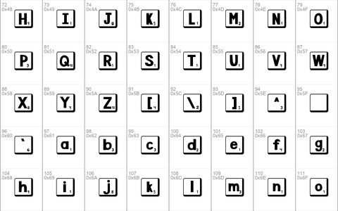 DJB Letter Game Tiles 2